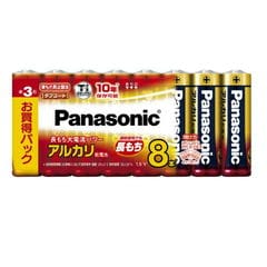 パナソニック Panasonic アルカリ乾電池単3形×4 アルカリ乾電池 LR6XJ 1.5V LR6XJ/8SW 8本入
