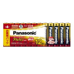 パナソニック Panasonic アルカリ乾電池単4形×12 アルカリ乾電池 LR03XJ 1.5V LR03XJ/12SW 12本入