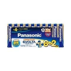 パナソニック Panasonic 乾電池エボルタ単4形×10 アルカリ乾電池 EVOLTA LR03EJ 1.5V LR03EJSP/10S 10本入