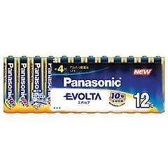 パナソニック Panasonic 乾電池エボルタ単4形×12 アルカリ乾電池 EVOLTA LR03EJ 1.5V LR03EJ/12SW 12本入