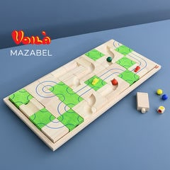 木のおもちゃ パズル 木製 立体パズル 子供向け 迷路 知育玩具 ボイラ マザベル くみかえ迷路 (ボード) S906