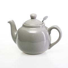 ティーポット おしゃれ かわいい 陶器 茶こし付き イギリス 急須 London Pottery ロンドンポタリー ファームハウス ティーポット 2CUP 600ml 580101 グレイ