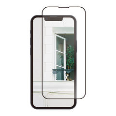 【光沢】 iPhone 13 mini用 貼りミスゼロ かんたん3ステップ貼り付けキット付き 全面保護 強化ガラス