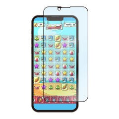 【 マットブルーライトカット 】 iPhone 13/13 Pro用 貼りミスゼロ かんたん3ステップ貼り付けキット付き 全面保護 強化ガラス