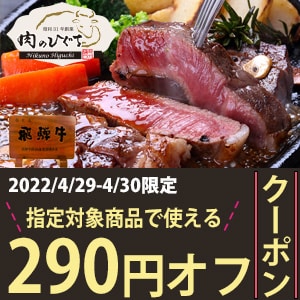 【肉のひぐち】対象商品で使える290円オフクーポン
